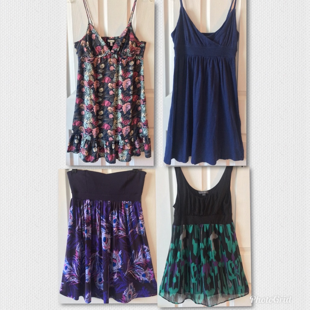4 Junior’s Summer Dresses Size S/M